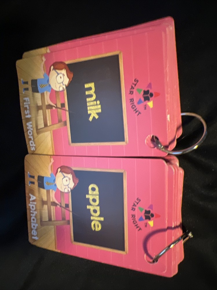 2 Sets Star Right MULTI-SKILLFLASH Cards Alphabet & First Words