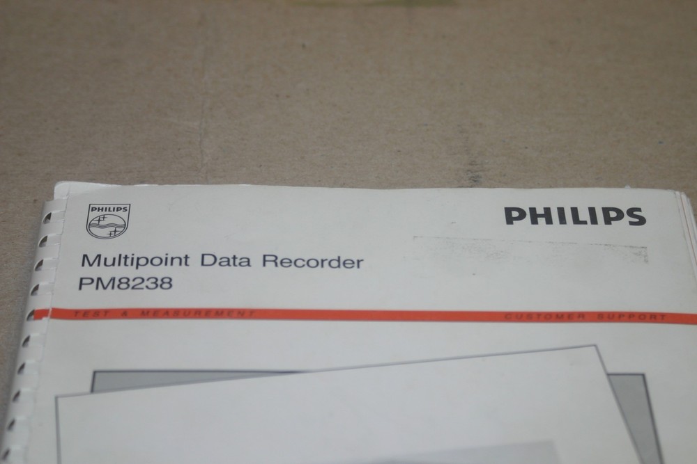 Philips PM8238 Multipoint Data Recorder Operation Manual