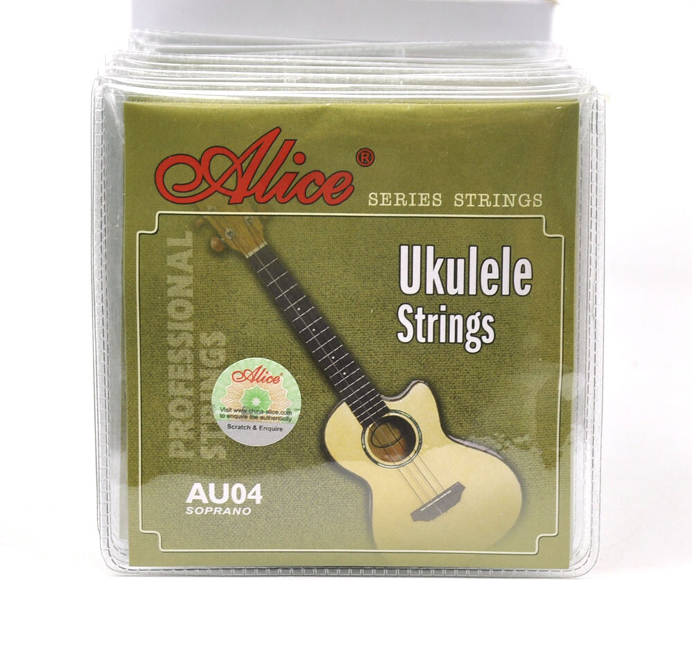 10Sets Alice Ukulele Strings Soprano Clear Nylon BFDA 4 Strings Set AU04