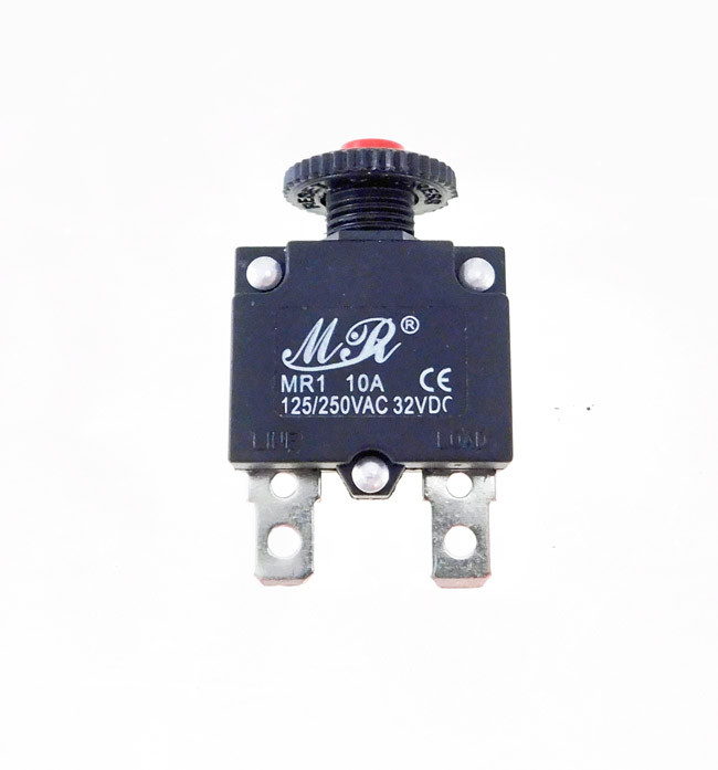 (2 PACK) PROCRAFT MR1-10A 10A Panel Mount Circuit Breaker / Overload Protector