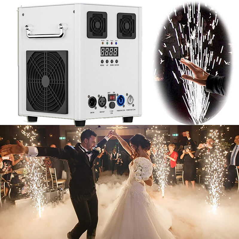 700W Cold Spark Machine DMX Wireless Remote Control Stage Firework Machine