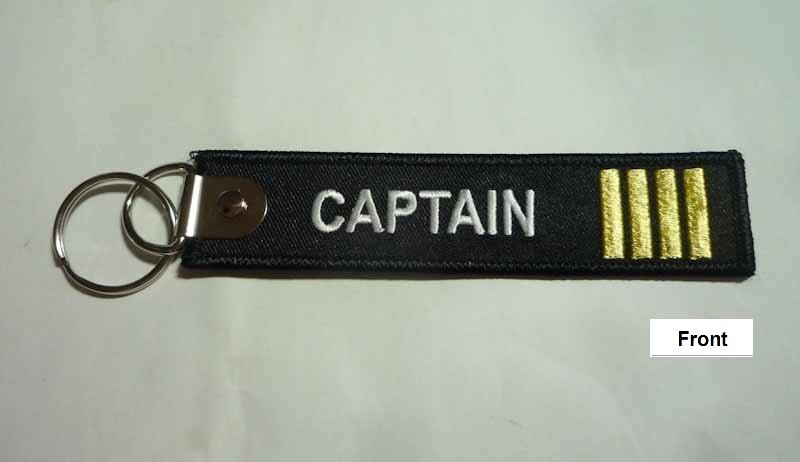 CAPTAIN TAG KEYCHAIN 2020 Key Chain 5" Long REMOVE BEFORE FLIGHT Flight Crew