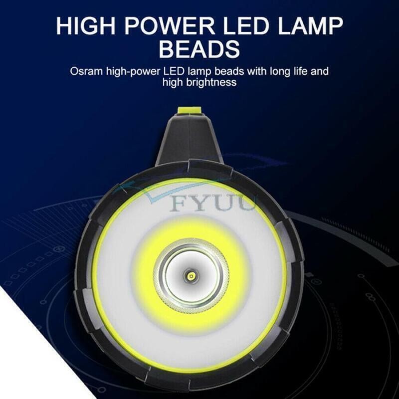 Rechargeable Handheld LED Flashlight Outdoor Super Bright Spotlight Flashlight