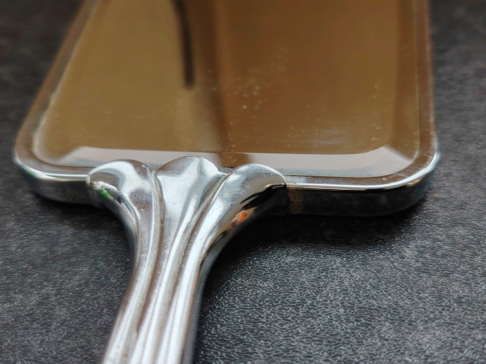 Vintage Silverone Hand Held Vanity Mirror