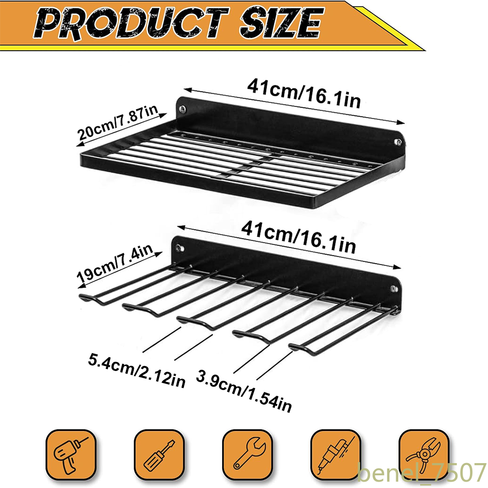 Power Tool Wall Mount Holder Duty Pegboard Wall Storage Tool Storage Rack