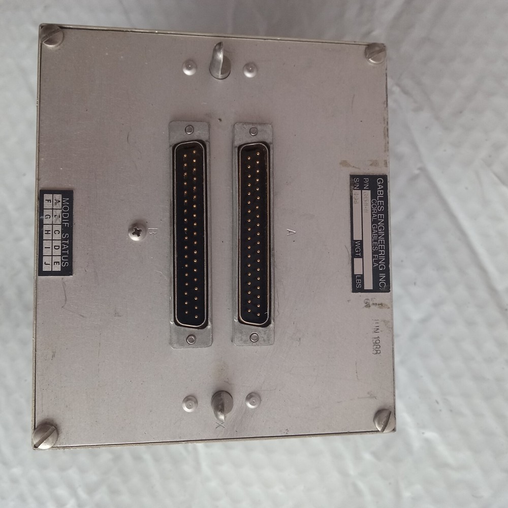 GABLES ENGINEERING G1511-11 CONTROL PANEL "OHC. COND" TEST GOOD