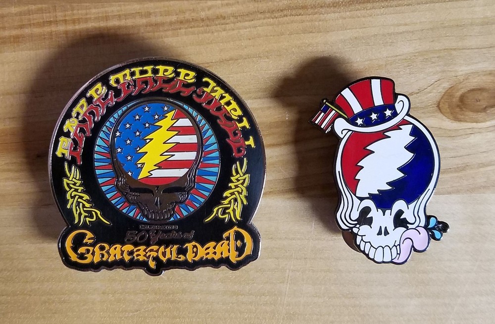 Grateful Dead 50th Anniversary Enamel Pin Set