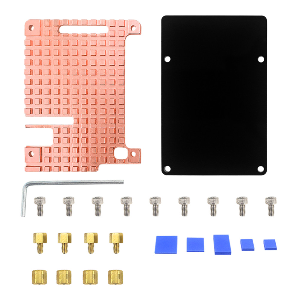 Replacement Copper Heatsink Protective Passive Cooling Case For Raspberry Pi 4B