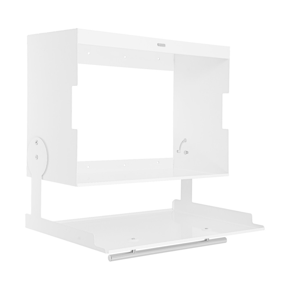 Kitchen Storage Rack with Pull-down Cover, Wall Spice Organizer Under Cabinet