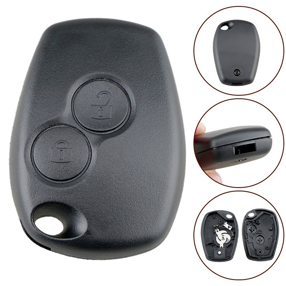 Practical ABS Material Black Key Shell Case for Renault Remote Control Key