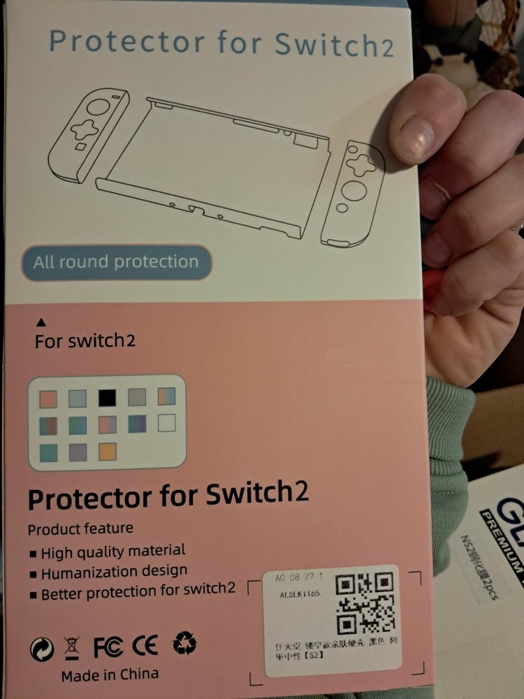 Nintendo Switch 2 Hard Case, Glass Screen Protector, And Protector Case