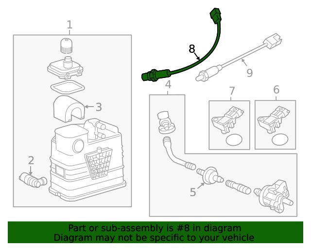 Genuine GM Heated Oxygen Sensor 55572993