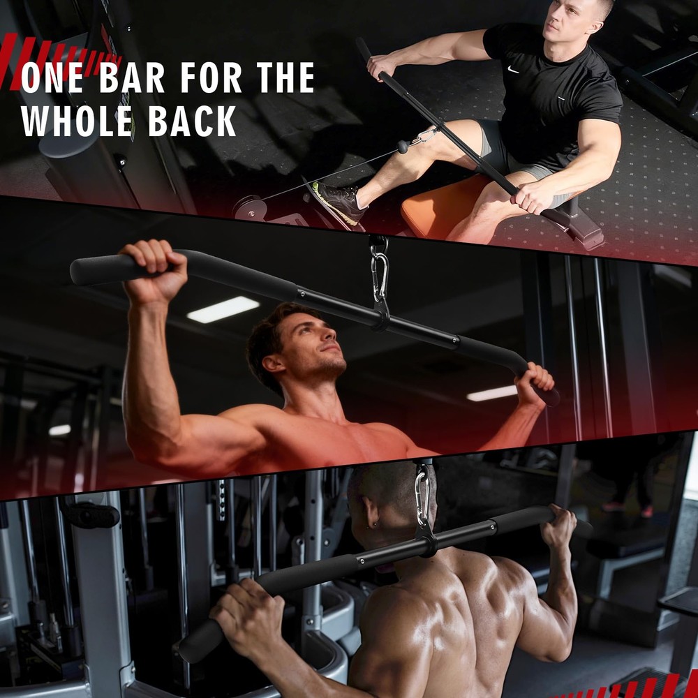39.7'' LAT Pulldown Bar with Full Rotation, Lat Pulldown Attachments for Pull...