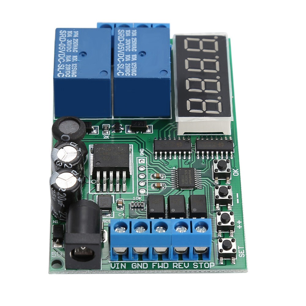 5V-24V Motors Forward / Reverse Controller Timing Delay Time Cycles Relay New