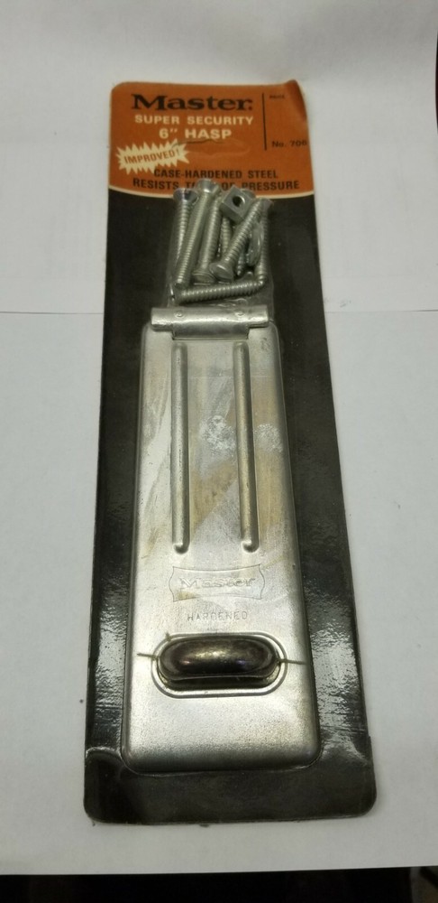 Master 6" Hasp Super Security Hasp Master Padlock Hasp Barn Door lock Steel Hasp