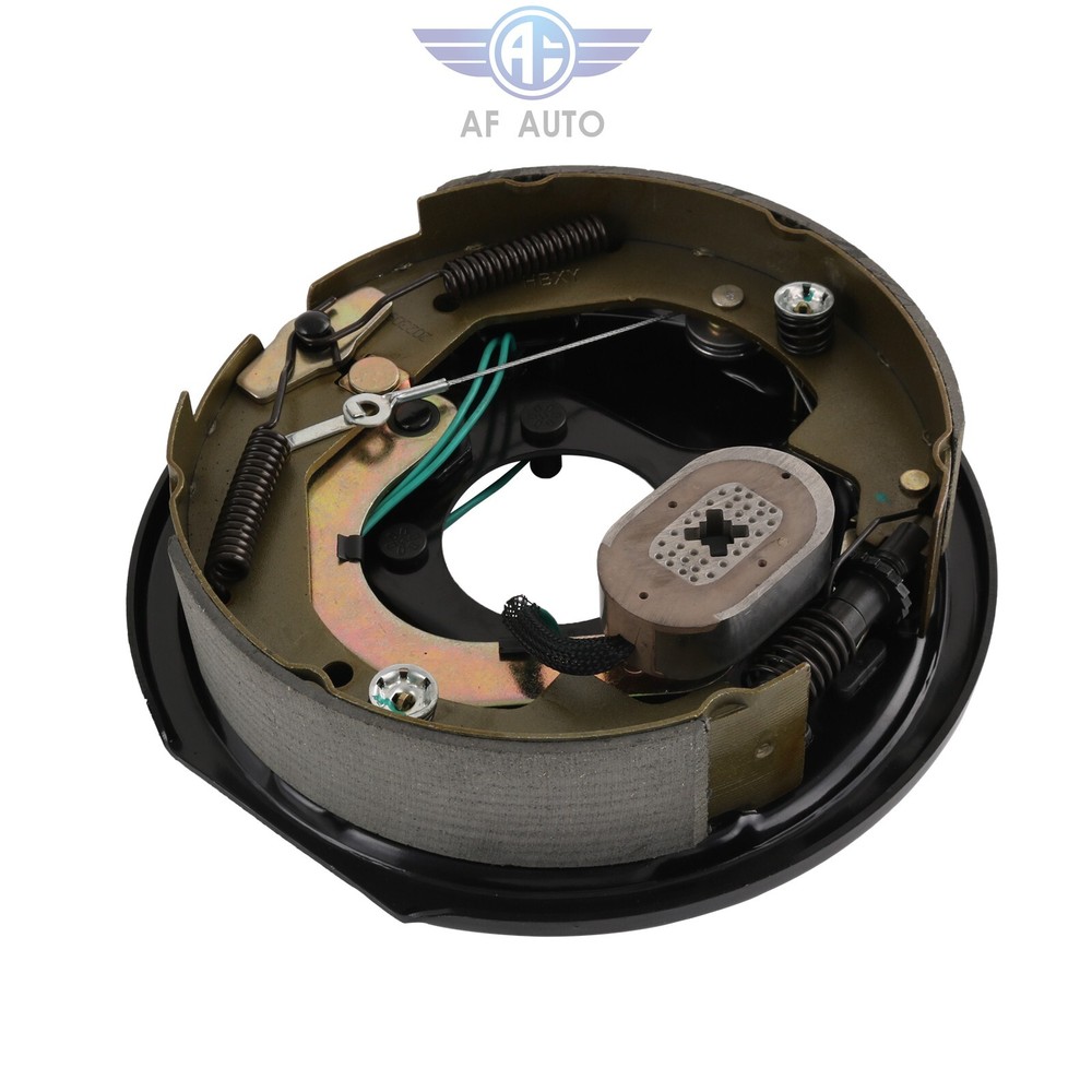 Set Electric Trailer Brake Assembly 10" x 2-1/4" Self-Adjusting 1 Left & 1 Right