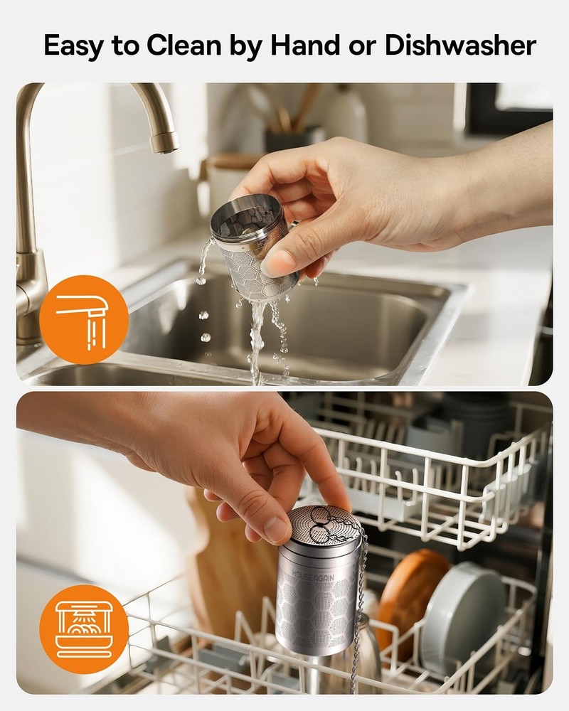 Tea Infusers, Extra Fine Mesh Tea Strainers for Loose Tea, Updated Slim Threa...