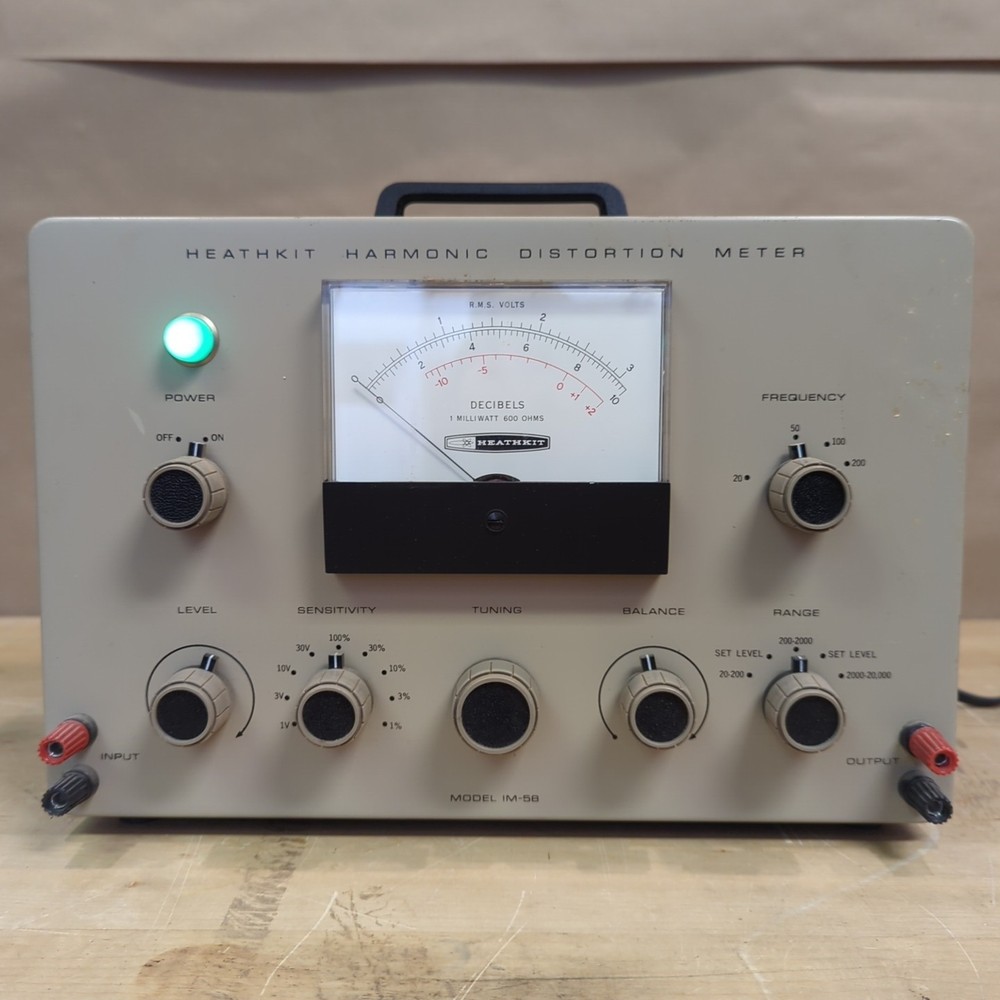 Heathkit IM-58 Harmonic Distortion Meter - Powers On, Has Not Been Tested