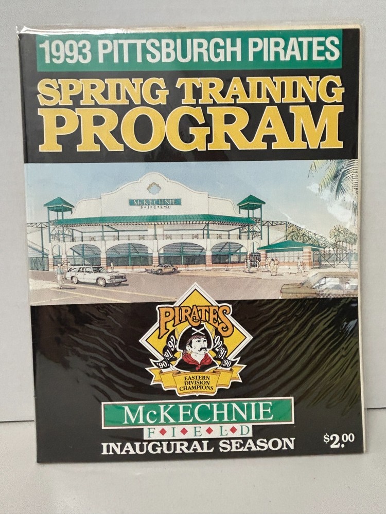 Pittsburgh Pirates Spring Training Program 1993