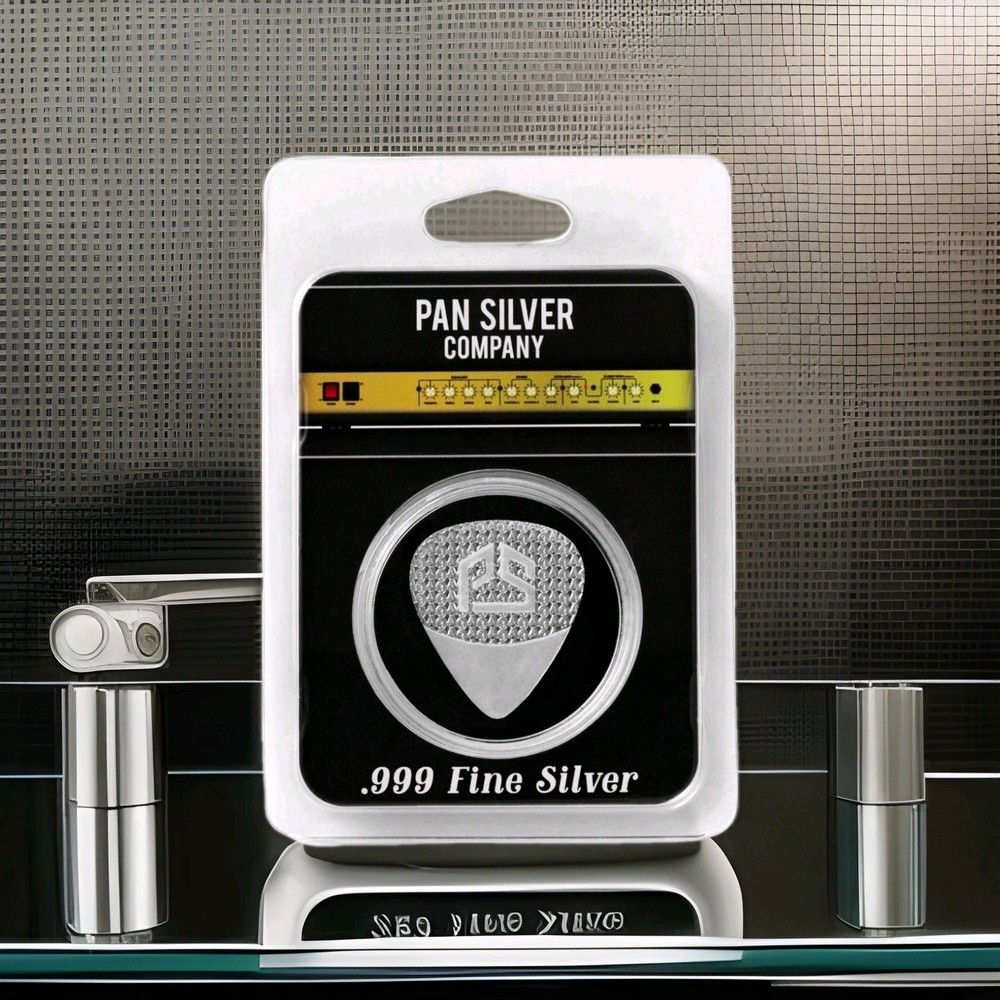 Pan Silver Co. .999 Fine Silver Guitar Pick (10g)