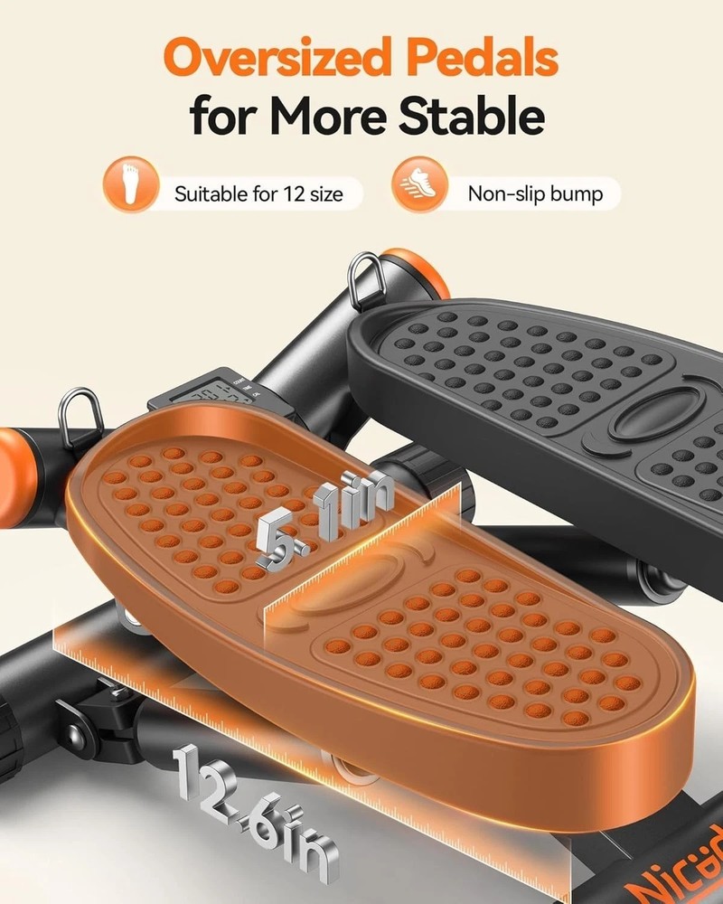 Upgraded Twist Stepper with Swing Function
