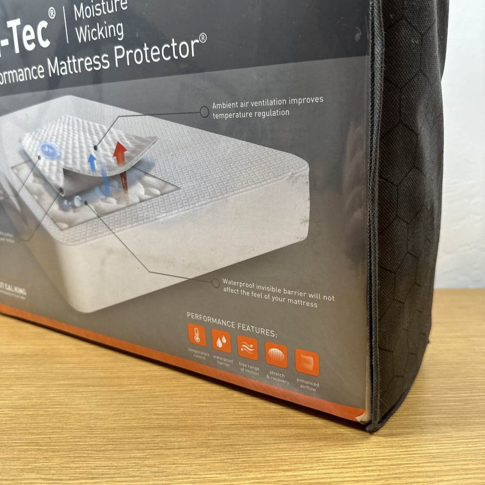 NEW Bedgear Dri-Tec 5.0 Performance Mattress Protector Split Cal King