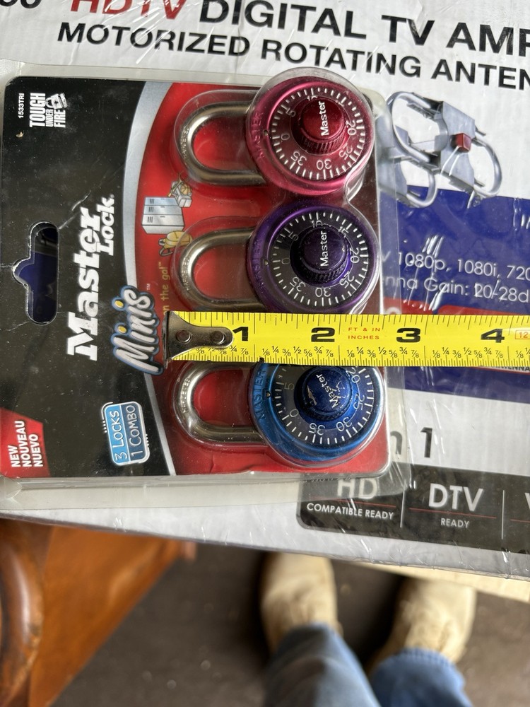 Master Lock Minis Combination PadLock 3 Pack, Read Description