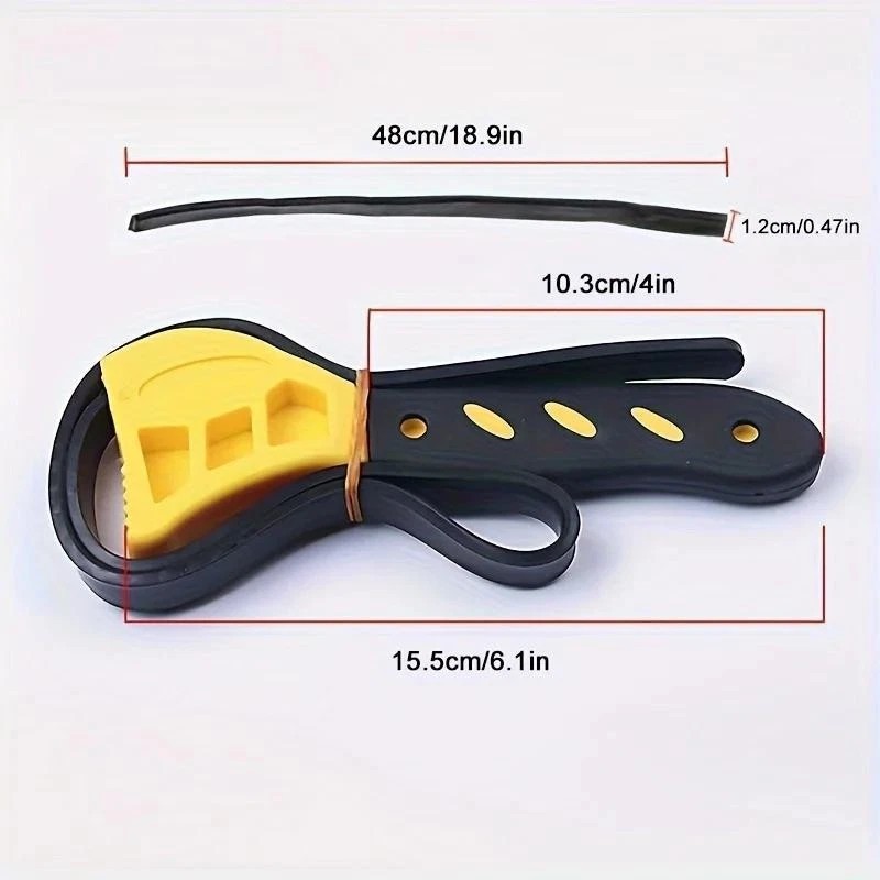 Cost-Effective Reliable Sturdy Oil Filter Puller Strap Spanner Chain Belt Wrench