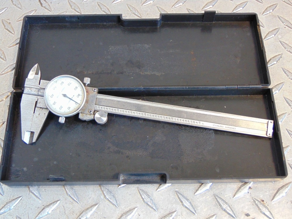 CENTRAL TOOLS .001" SHOCK PROOF CALIPER with CASE