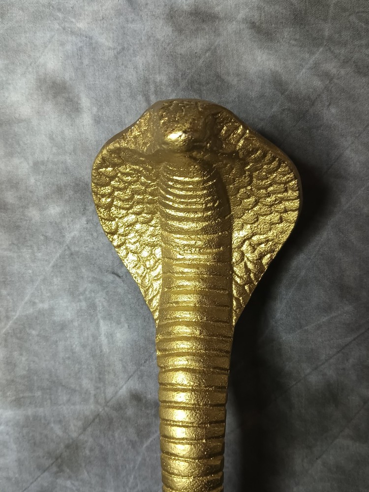 Cobra Brass Tone Figurine