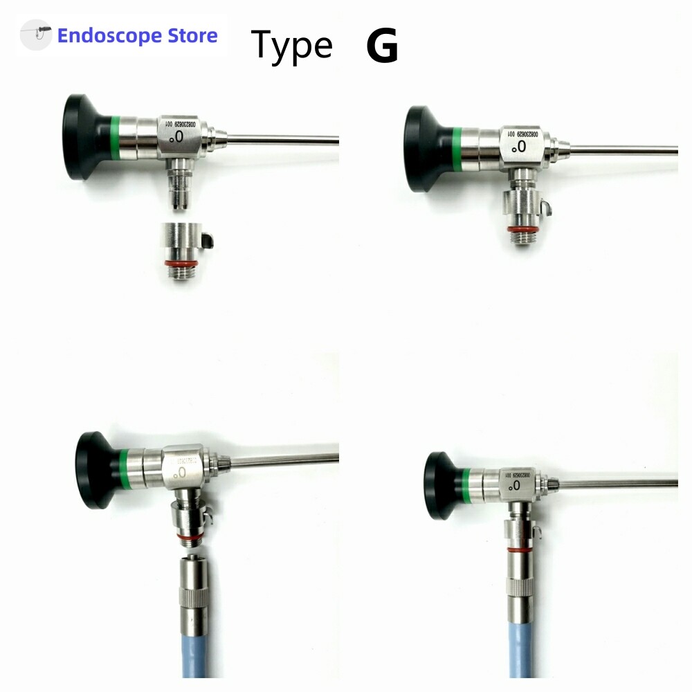 Rigid Endoscope Light Source Optical Fiber Interface Adapter Convert Connector
