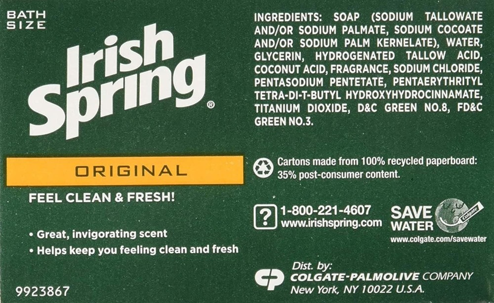 h Spring Original Deodorant Bar Soap, bars, 2 ea
