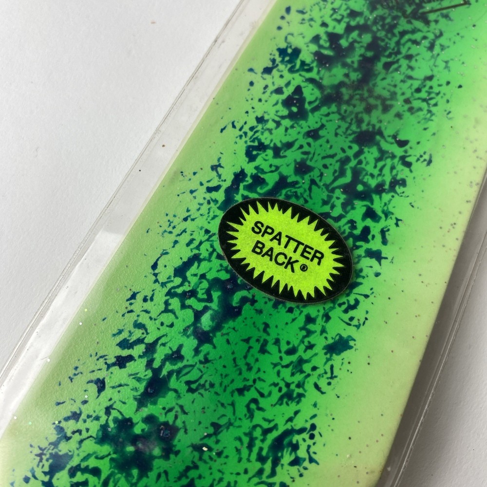 Silver Horde Double B Trolling Flasher Glow  Green Spatter Back