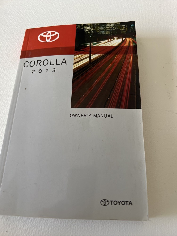Toyota Corolla Owner's Manual 2013