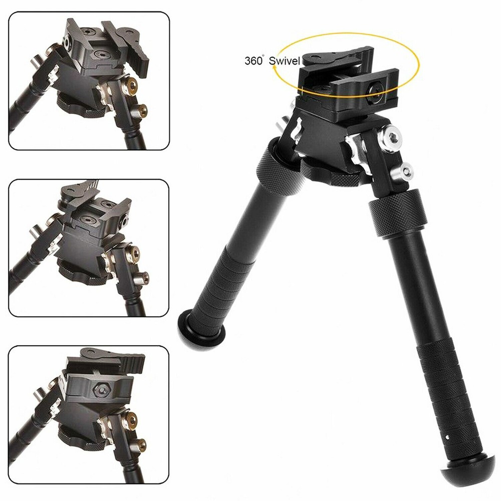 6.5-9'' inch Bipod Adjustable Pivoting Mount Tilting with Quick Release Adapter