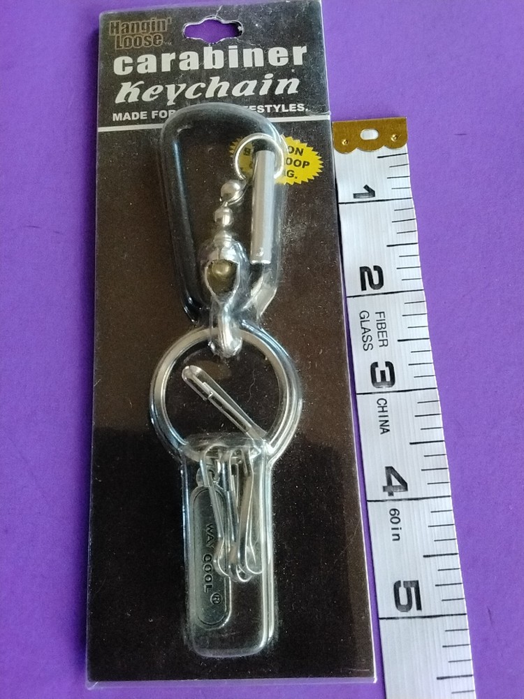 Carabiner Keychain With Clips