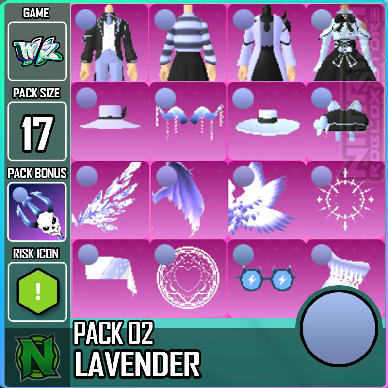 World Zero WZ - 17 PACK - LAVENDER HEX - PACK 02  - PACKBONUS: TRIDENT