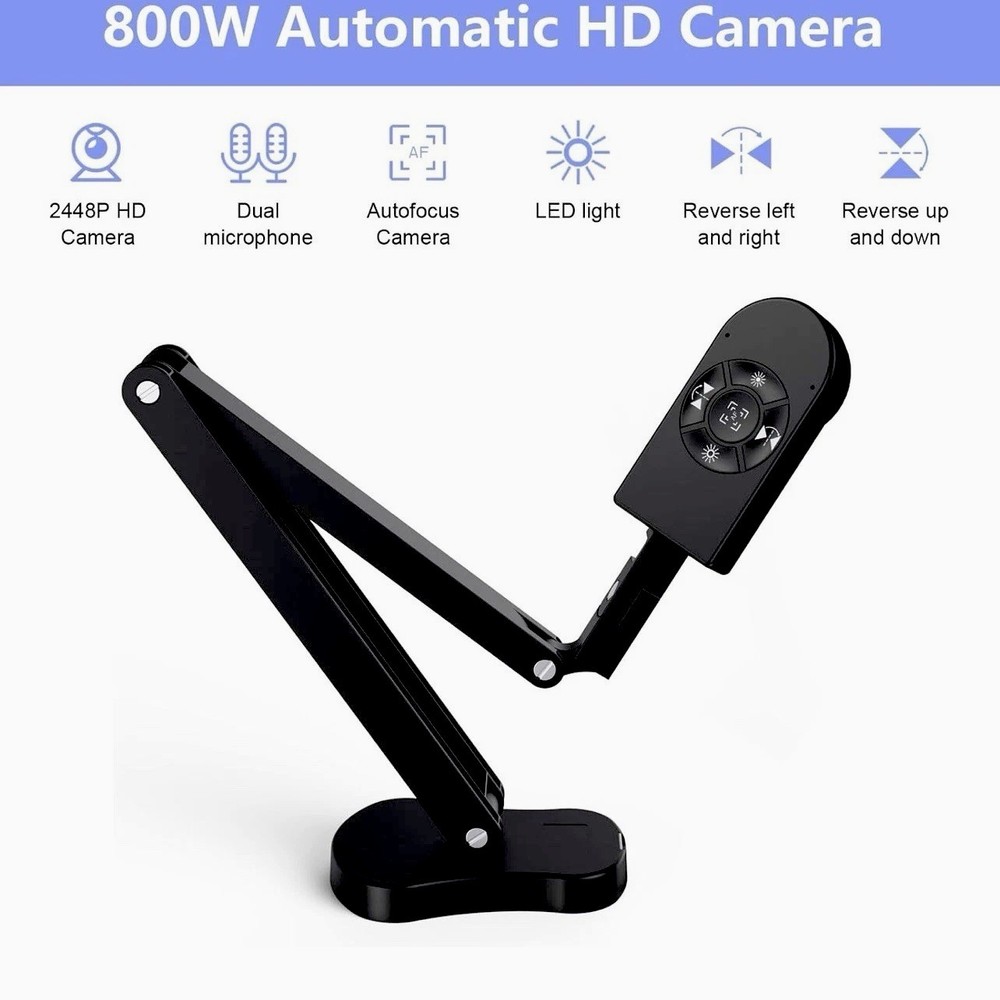 4K*Document Camera&Webcam*Dual Microphones*USB Visualizer*Windows*MacOS*ChromeOS