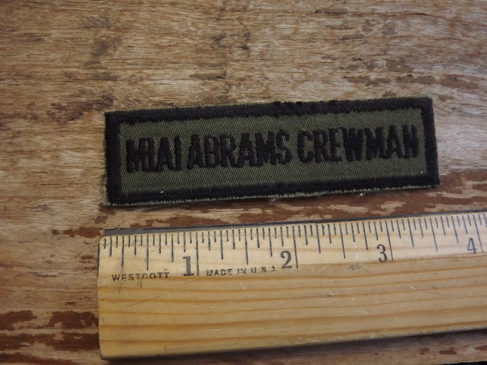 M1A1 ABRAMS CREWMAN Qualification Tab - INV# C1139