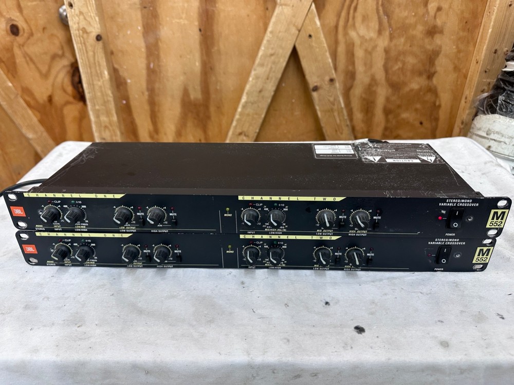 JBL M552 2-Channel Adjustable STEREO/MONO, Variable Crossover - two available