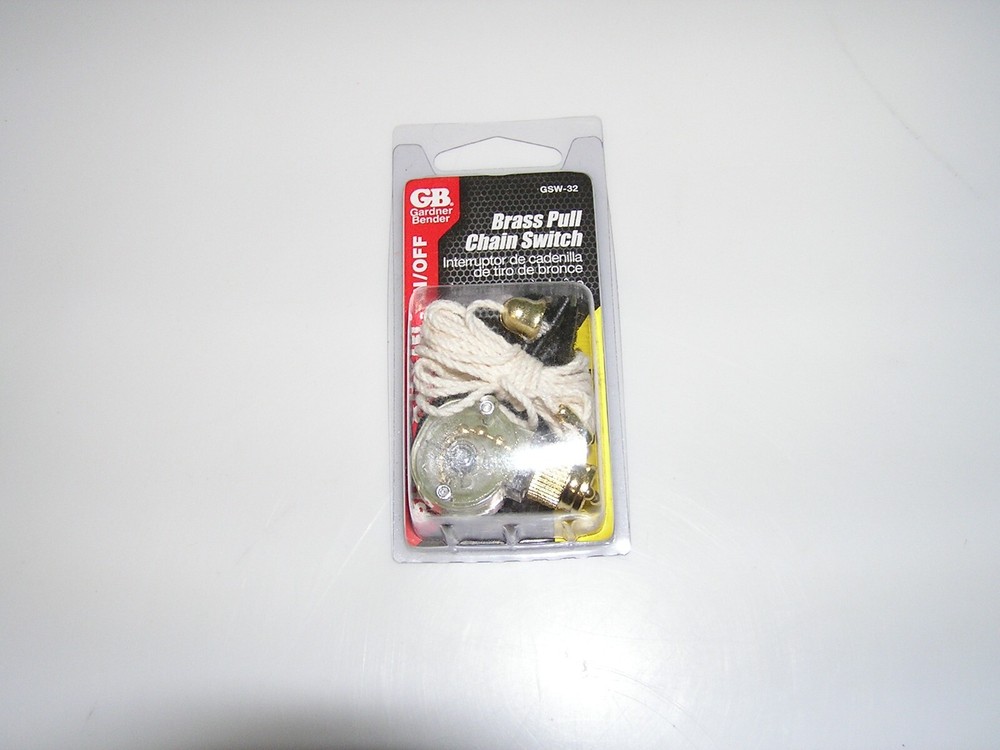 Gardner Bender  Brass  6 amps Pull-Chain Switch  SPST gsw-32