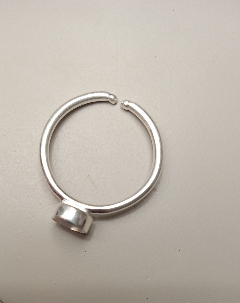 925 Sterling Silver Adjustable Bezel Cabochon Ring Blank Setting/Mounting