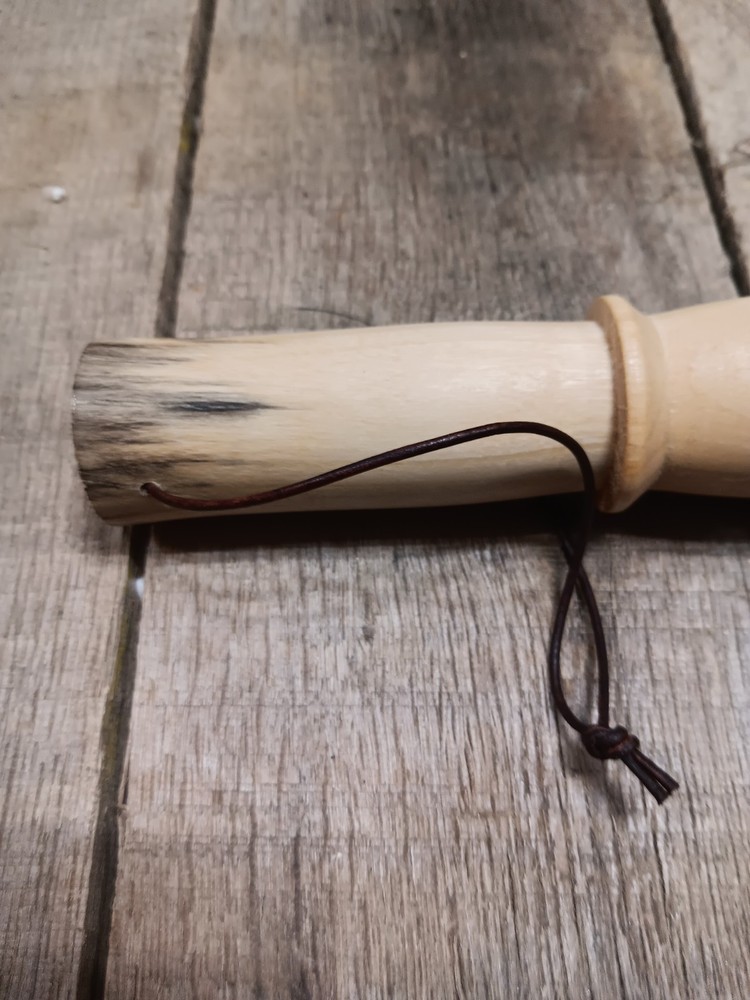 Veteran-Made Turned Wood Handle Tool with Cord Loop