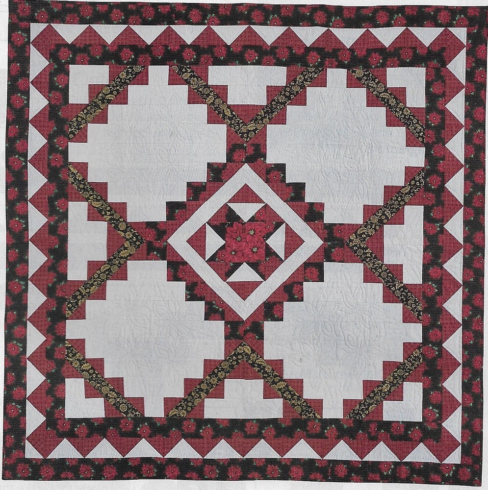 Flor de Navidad Quilt quilting pattern instructions