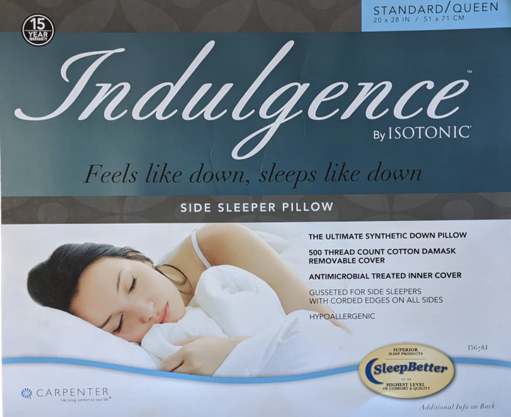 Indulgence Synthetic Down Side Sleeper Pillow - Customer Return