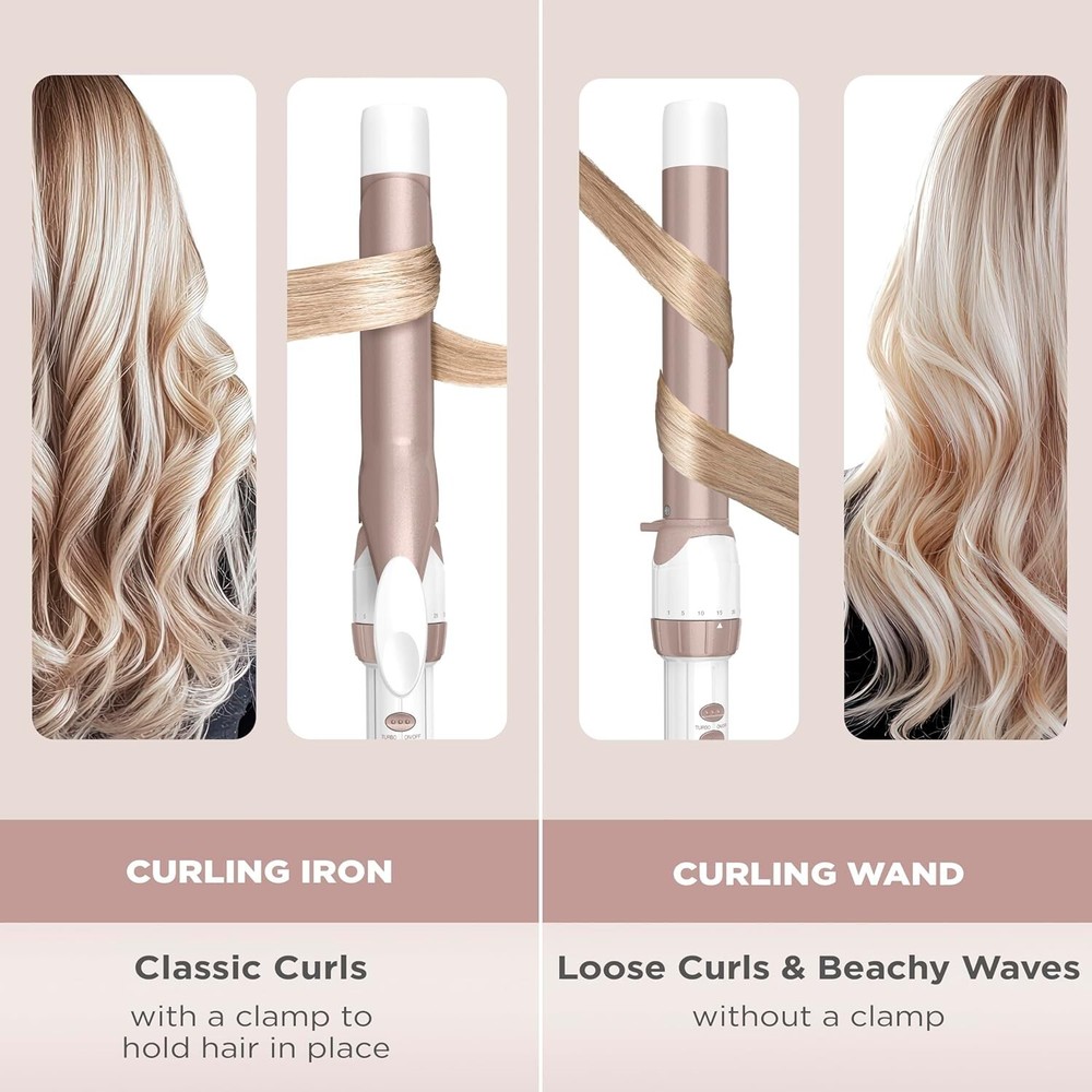 Conair Double Ceramic 1'' Barrel Classic Curls