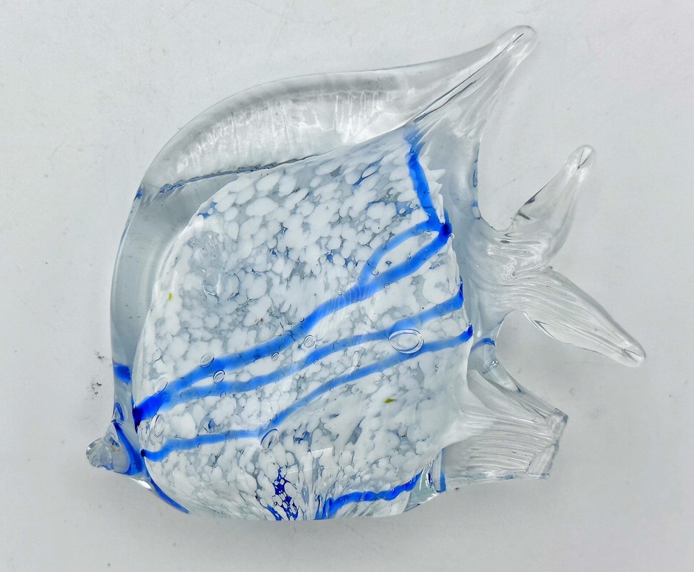 装饰品 琉璃《彩色神仙鱼》三只（高12宽12cm）