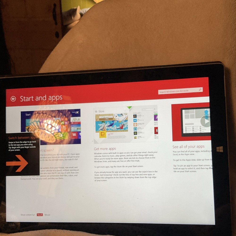 Microsoft Surface Black Tablet/Laptop Convertible Windows Touchscreen