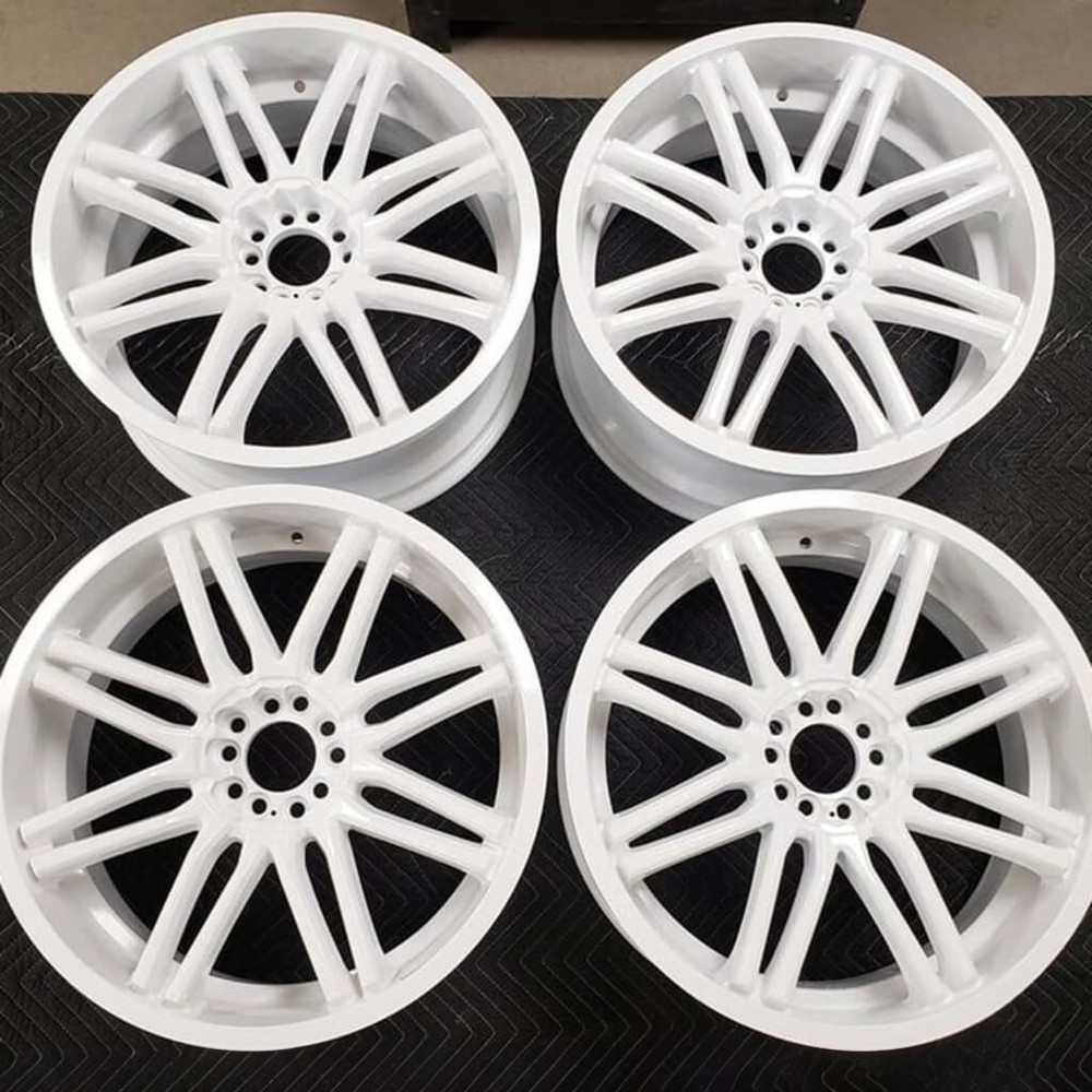 ® GLOSS WHITE - Solid Tone Polyester Powder Coating - High Gloss 1 LB - Durab...