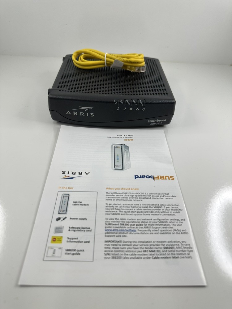 New ARRIS SURFboard SBV2402 DOCSIS 3.0 Cable Modem – XFINITY Comcast [READ]